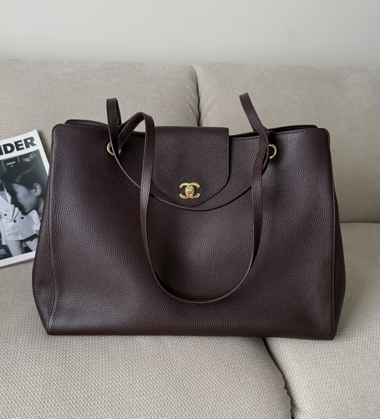 Chanel Flap With Top Handle